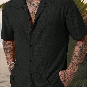 Manfinity Casual Short Sleeve Button Down